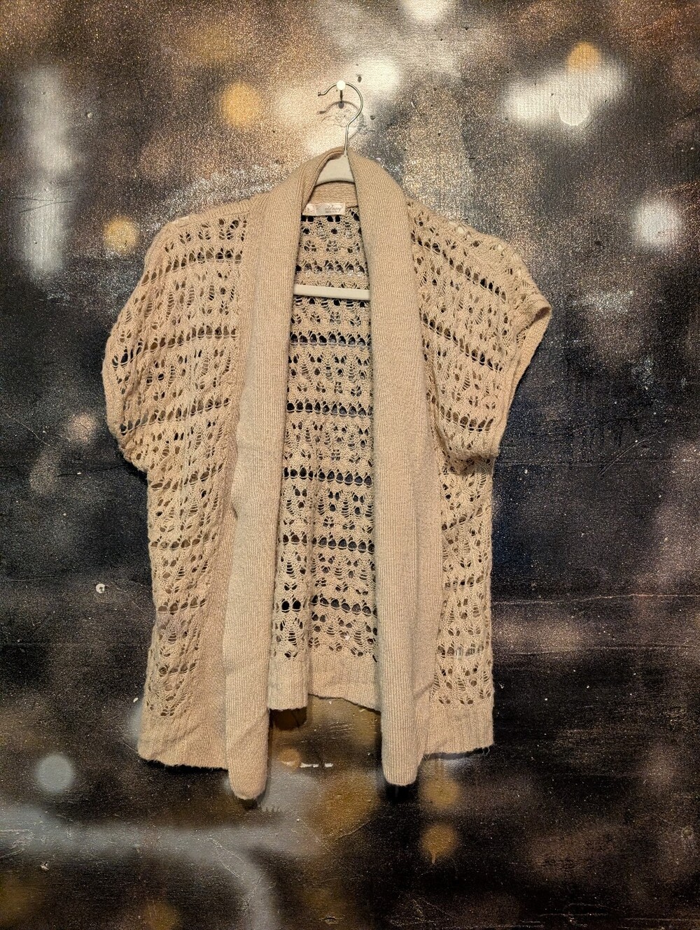 Old Navy Beige Open Knit Sweater - Beige